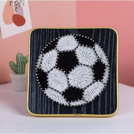 String Art DIY Kit - Football. Wizardi Craft Kit F07-M12-4-DHBB28027