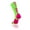 Neon Green / Hot Pink, variant on Midline Lacrosse Logo Crew Socks (Neon Pink/Black, Medium)