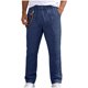 thumbnail image 2 of Ceisia Men's Linen-Like Casual Straight Pants Elastic Waist Drawstring Trousers With Decorative Chain Gifts, 2 of 9
