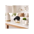 thumbnail image 2 of Decorative Kiwi Bird Sculpture Accent for Home Decor - Ornaments for Bathroom, Office, and Living Room Display - Modern Metal Figurine for Shelf or Coffee Table Styling - 8", Black & Gold, 2 of 13