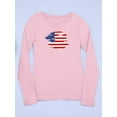 thumbnail image 3 of American Flag Grunge Style Long Sleeve Toddler -Image by Shutterstock,  3 Toddler, 3 of 4