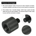 thumbnail image 4 of Mic Stand Adapter 1/4-20 Male to 3/8-16 Female Screw Thread Adapter for Microphone Tripod Stand Black 2 Pcs, 4 of 6