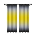thumbnail image 6 of Aofoto Light Blocking Darkening Grommet Curtains for Living Room, Yellow and Grey Gradient Window Drapes Bedroom, 2 Panels, 42"x63", 6 of 6
