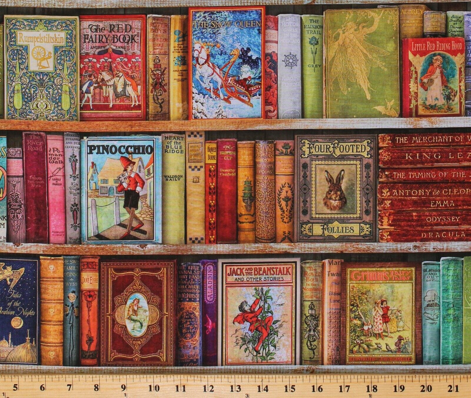 Cotton Library Books Classics Authentic Antiquelook Book Covers