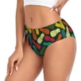 thumbnail image 2 of Fotbe Pineapple Fruit Colorful Calzones Estampados para Mujer – Ropa Interior de Algodón, Cómoda, Suave y Elástica-Large, 2 of 6