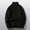 thumbnail image 4 of Vedolay Turtleneck Men Short Puff Sleeve Sweaters Loose Lightweight Knit Pullover Tops Black,2XL, 4 of 4