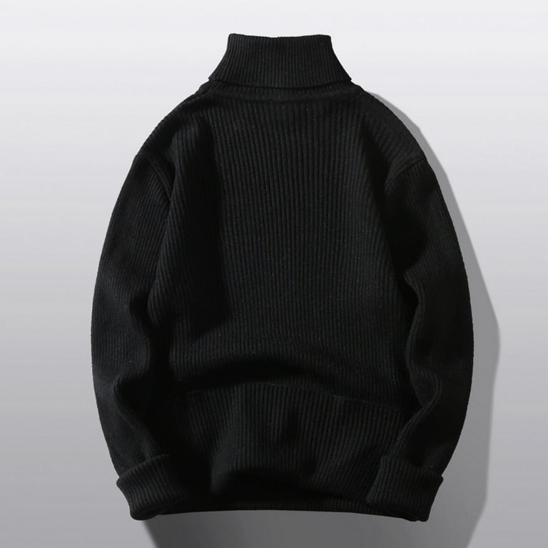 Ketyyh-chn99 Turtleneck Sweater for Men Oversized Sweaters Spilt Hem Pullover Knit Sweater Tops Black,3XL Ketyyh-chn99 Turtleneck Sweater for Men Oversized Sweaters Spilt Hem Pullover Knit Sweater Tops Black,3XL