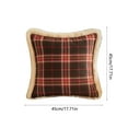 thumbnail image 3 of YIKA Fashion Classic Christmas Style Pillow Cover Christmas Holiday Embroidered Cushion Cover Christmas Decorations E, 3 of 6