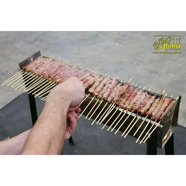 8 Spiedini Barbecue Telescopici In Acciaio Inox - Con Manico Legno, Per Marshmallow E Hot Dog - Foto 4