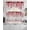 Red Grey, variant on Red Eucalyptus Leaves Swag Curtains for Living Room/Bedroom Windows, Summer Botanical Weeping Wooden Kitchen Curtains and Valances Set 36 Inch Length, Light Filtering Swags Valance Curtain Panels