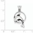 thumbnail image 2 of Sterling Silver Dolphin Charm (28 X 15) Made In India qc6273, 2 of 2