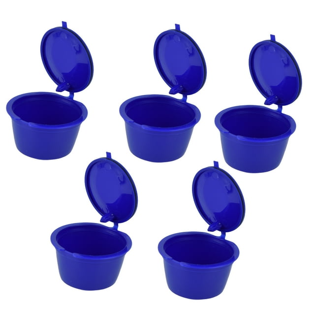 Filtre à Café Réutilisable en Acier Inoxydable Tasse à Filtre à Café Recyclable avec Cuillère de Mesure pour Café pour Machine à Café pour Maison Bleu Royal