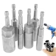 thumbnail image 2 of 6Pcs 6mm-17mm Extra Deep Socket Adapter Bolt Nut Bit 1/4 Inch Hex Shank Impact Driver Socket Adapter for Hand Lithium Electric Drill, 2 of 8