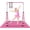 Pink with mat, variant on SHIWEI Gymnastics Bar for Kids, Gymnastic Kip Bar 5-Height Adjustable Home
