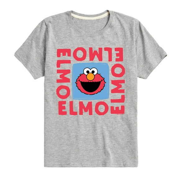 Sesame Street - Elmo Square - Toddler and Youth Short Sleeve Graphic T-Shirt