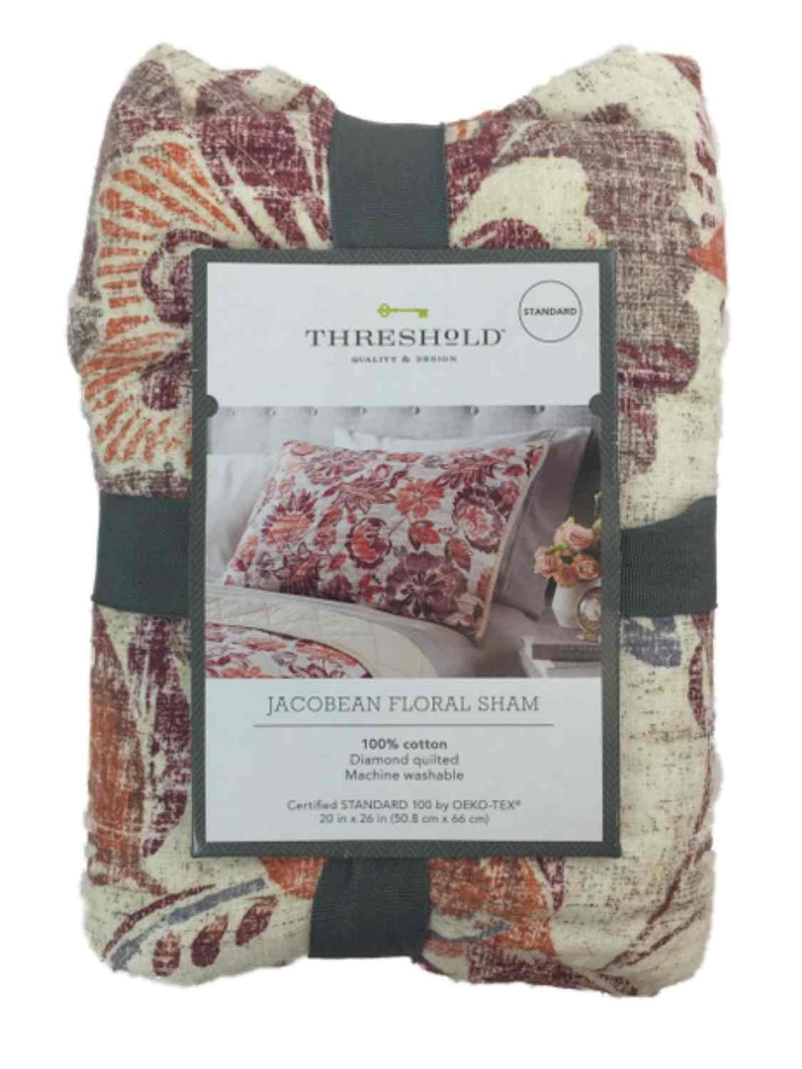 Threshold Pillowcase or Sham Standard Size Assorted Colors NEW 