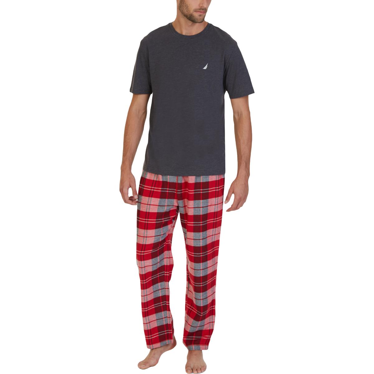 Nautica Mens Comfy Sleepwear Sleep Shirt