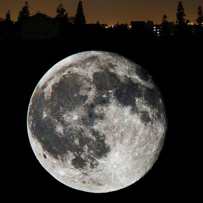 Telescope view of the moon 2025