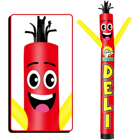 Fresh Deli Inflatable Tube Man Wacky Wavy Dancing Guy for Outdoor Decoration Advertising Business Promotion (Blower Not Included)