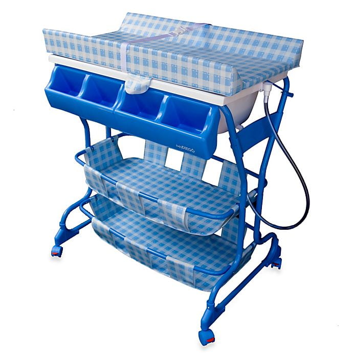 baby bath and changing table combo