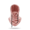thumbnail image 1 of Sherpa Hood Ski Mask Winter Balaclava Cold Weather Windproof Adjustable Warm Hooded Cover Hat Cap Scarf, 1 of 2