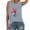 Grey, variant on Summer Beach Tank Tops For Women Activewear Sleeveless Yoga Workout Loose Fit Running Exercise Graphic T Shirt Casual Tunic Blouse