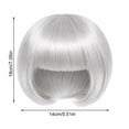 thumbnail image 3 of Pet Wig for Cats, Cute Colored Hairpiece for Christmas Photos, Holiday Parties, Cosplay & Birthday Dress-Up, Adjustable Wig for Small Pets (1PC, Gray), 3 of 8