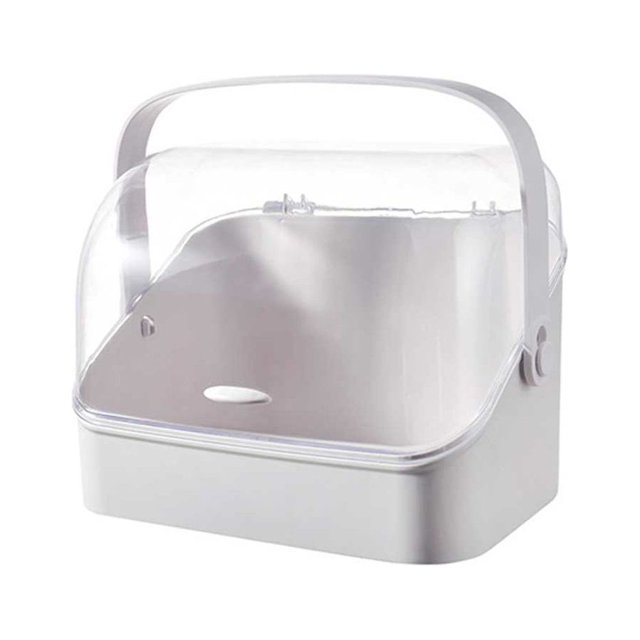 Transparent Cosmetic Organizer Drawer Toiletry Storage Makeup Case Large Capacity Nail Polish Organizers Desktop Portable