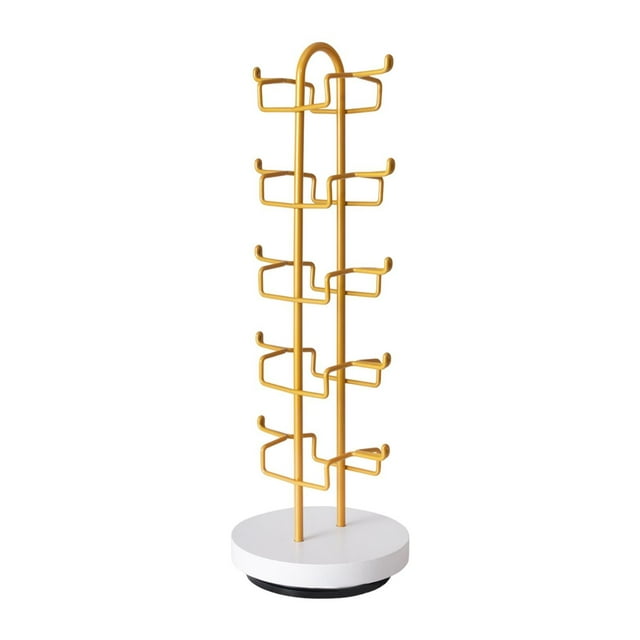 Organizador de gafas de sol de 5 niveles, adorno, soporte para gafas de sol, organizador de almacenamiento Oro