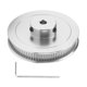 thumbnail image 1 of Rueda De Polea Síncrona Rueda Síncrona 80T 5mm GT2 Polea De Correa Dentada Aleación De Acero para Impresora 3D Torno CNC Fresadora(Plata), 1 of 14