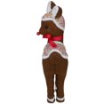 thumbnail image 3 of Northlight 13.75" Gingerbread Kisses Baby Reindeer with Red Nose Christmas Figure, 3 of 5