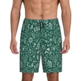 thumbnail image 1 of Fotbe Green Christmas Pantalones Cortos de Pijama para Hombre, Ropa de Dormir, Pantalones de Pijama Cortos para Hombre-Small, 1 of 6