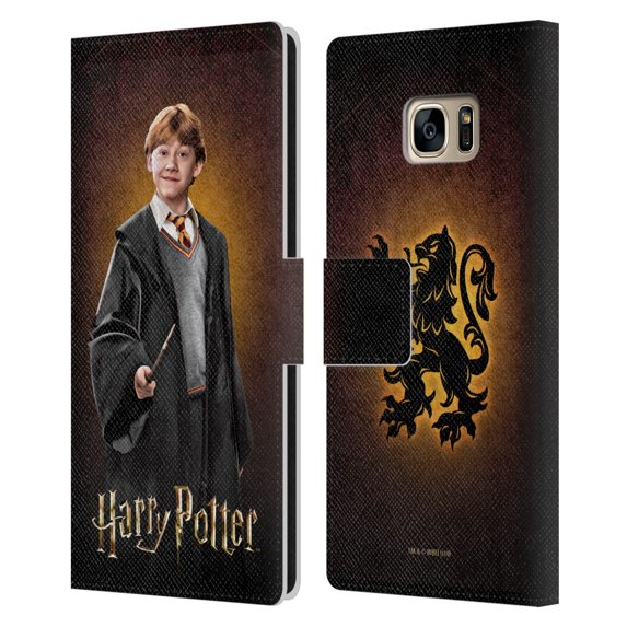 Head Case Designs Officially Licensed Harry Potter Chamber Of Secrets IV Ron Weasley Leather Book Wallet Case Cover Compatible with Samsung Galaxy S7 edge