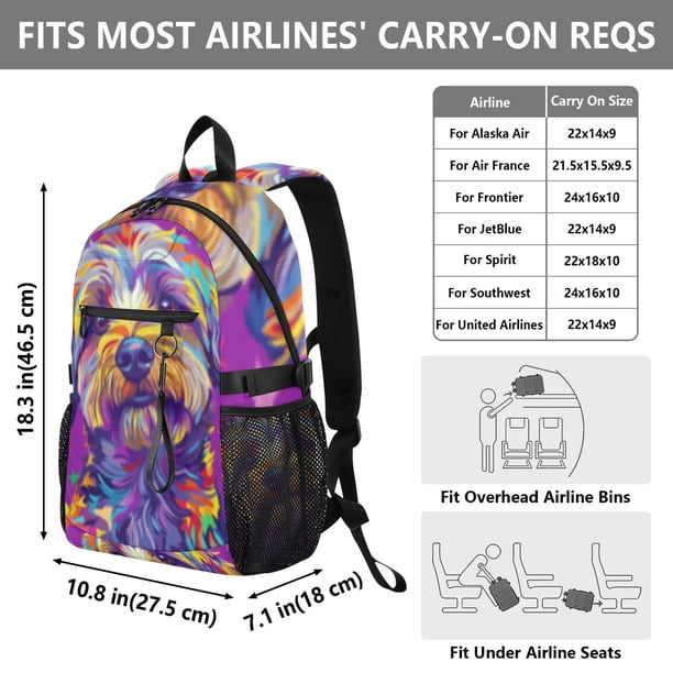 JIALIOU 14" Laptop Backpack Waterproof Airline Approved Stylish Casual Daypack for Travel Business College Work, Cute Dog and Star - Walmart Business Supplies JIALIOU 14" Laptop Backpack Waterproof Airline Approved Stylish Casual Daypack for Travel Business College Work, Cute Dog and Star - Walmart Business Supplies