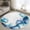 Blue, variant on Rectangle Area Rugs 2 x 3 Ft, Blue Marble Stone Non-Slip Residential Carpet, Ink Splash Country Marble Abstract Indoor Crawling Mats Runner Rugs for Living Room/Dining Room/Bedroom