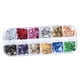 thumbnail image 3 of Aluminio Nail Flakes Baoblaze Lentejuelas Tinsel Glitter Decoración 12 Colores, 3 of 8
