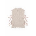 thumbnail image 4 of Forever 21 Sleeveless Side-Tie Crochet Knit Top, Color-Beige/Pink, Size-L, 4 of 7