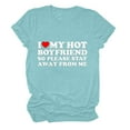 thumbnail image 2 of TIMIFIS T-Shirts de la Saint-Valentin pour Femmes Été Décontracté Ample Manches Courtes Col Rond T-Shirt Hauts Mignon Cœur d'Amour Imprimé Tee Shirt, 2 of 3