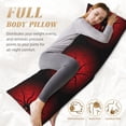 thumbnail image 5 of Bingfone Body Pillow Cover Long Pillow Case With Zipper Decorative Bedding Pillowcase 20"X54" Soft Cushion Pillow Case For Bedroom-Spider On The Web, 5 of 8