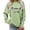 Light Green, variant on Unir Women's Licensed Practical Nurse Color Text Graphic Crewneck Sweatshirt Oversized Long Sleeve Medical Layering Pullover Top 1PC S-XXXXXL Plus Size Friendly