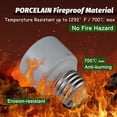 thumbnail image 2 of Light Socket Extender,Porcelain Socket Extension Adapter,E26 to E26 Standard Medium Screw Bulb Socket Extender Adapter,Recessed Socket Extension Conve, 2 of 4