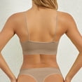 thumbnail image 5 of Women's Y Back Sports Bra Thin Spaghetti Strap Yoga Top, Padded Low Impact Workout Lingerie, Wireless Seamless Running Vest, Breathable Beautiful Back Bralette, Soft Comfort Gym Crop Top, 5 of 5