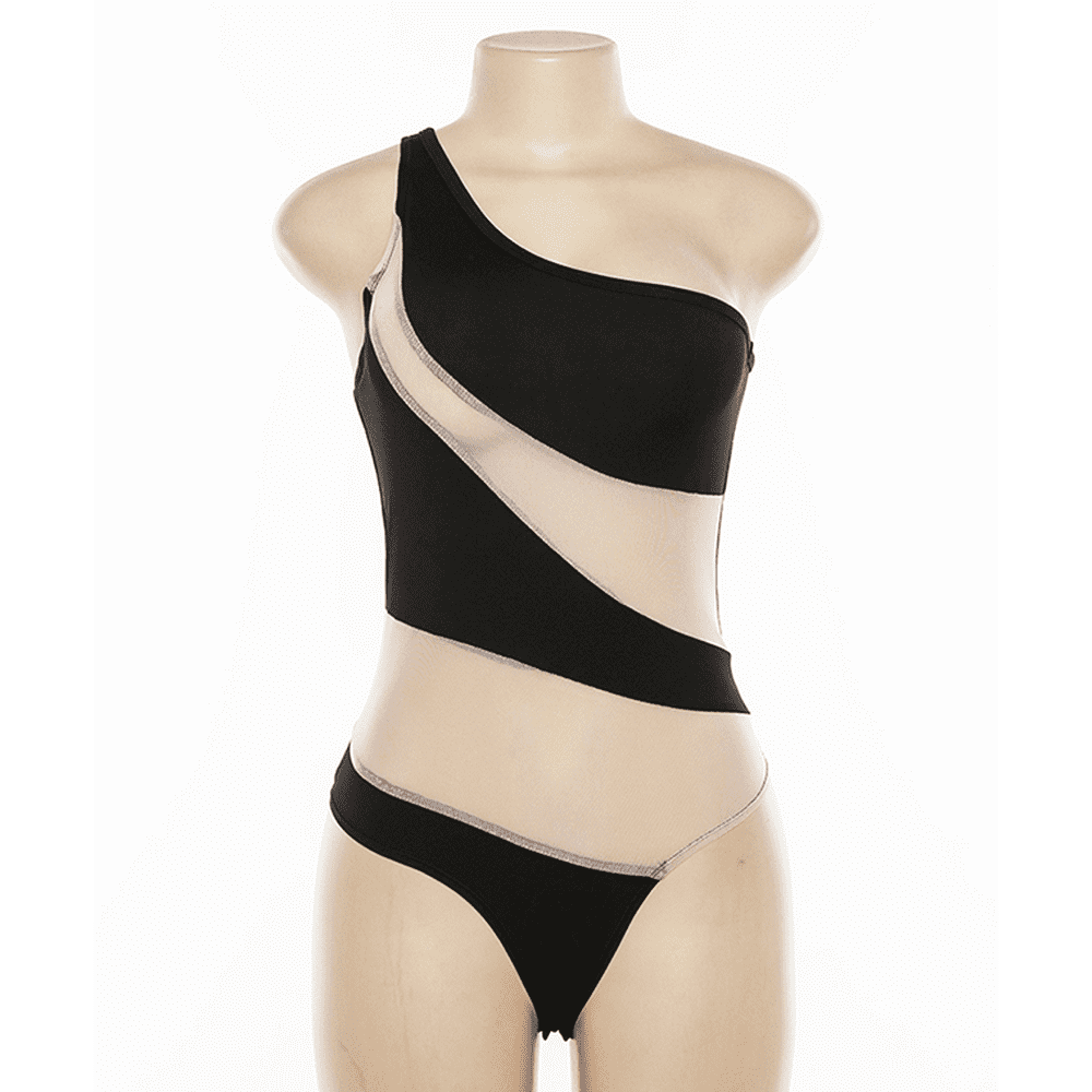 Yejaeka Yejaeka Women Striped Skinny Bathing Suit Swimsuit Beachwear