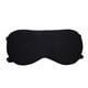 thumbnail image 1 of EeaseMX Antifaz de seda transpirable para dormir, antifaz con protección para los ojos, color sólido, ligero y cómodo, con correa doble ajustable para hombres y mujeres (negro)., 1 of 8