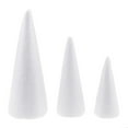 thumbnail image 1 of Craft Foam Cone - Paquete de 3 piezas de espuma en apariencia para de bricolaje craft, árbol de Navidad, centro de , espuma de, 1 of 9