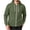 Army Green, variant on Chiccall Mens Fleece Jacket with Pockets Full Zip Long Sleeve Drawstring Hooded Sweatshirts Fashion Casual Athletic Solid Jacket