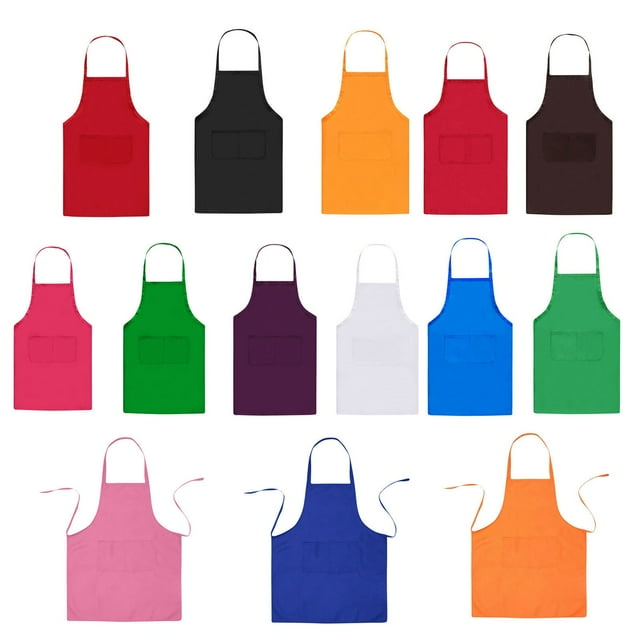 Vaidha Apron Work Apron Kitchen Food Waist Hanging Neck