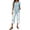 Blue, variant on Women’s Summer Pants Set Trousers Suit Versatile Casual Holiday Modern Wide Leg Two Piece Elegant Weekend Wear