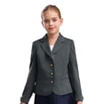 thumbnail image 3 of TiaoBug Kids Girls Blazers Long Sleeve Lapel Collar Formal Casual Suit Jacket School Uniform Blazer Coat Gray 12, 3 of 6