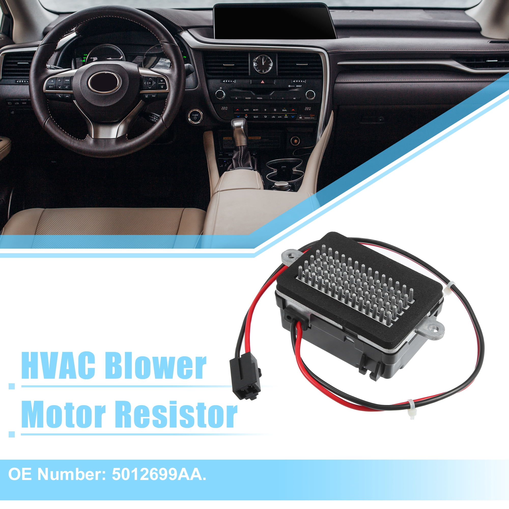 Unique Bargains HVAC Blower Motor Resistor for Jeep Grand Cherokee 2001-2004 - Pack of 1